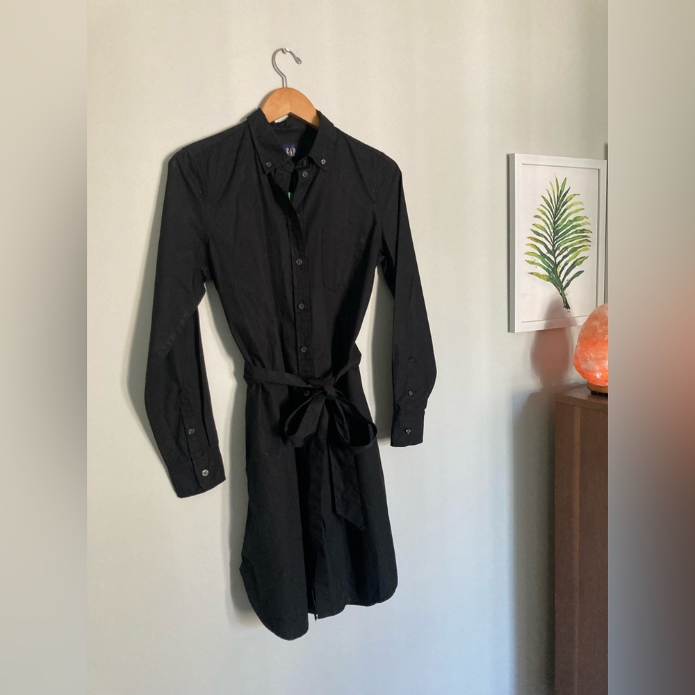 GAP Cotton Long Sleeve Button-down Shirt Dress NWT Size S & XXS
